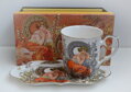 Porcelánový hrnček s táckou Alfons Mucha 