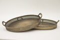 Vintage Antique podnosy s patinou