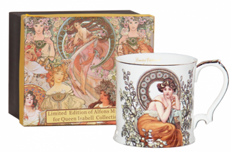 Porcelánový hrnček Alfons Mucha