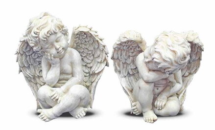 Dekorácia sediacich  anjelikov