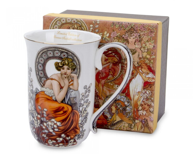 Porcelánový hrnček Alfons Mucha 